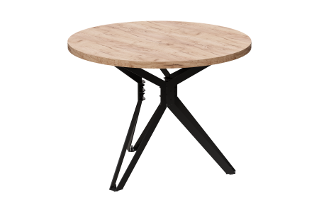 Стол Ванкувер (D900), ЛДСП Дуб табачный крафт / Металлокаркас Черный